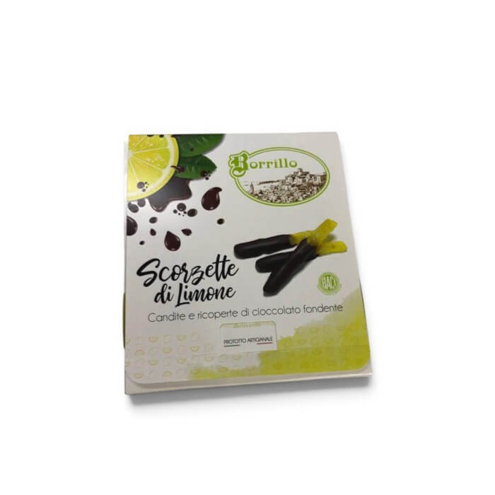 Scorzette di Limone Borrillo 200 g al Cioccolato