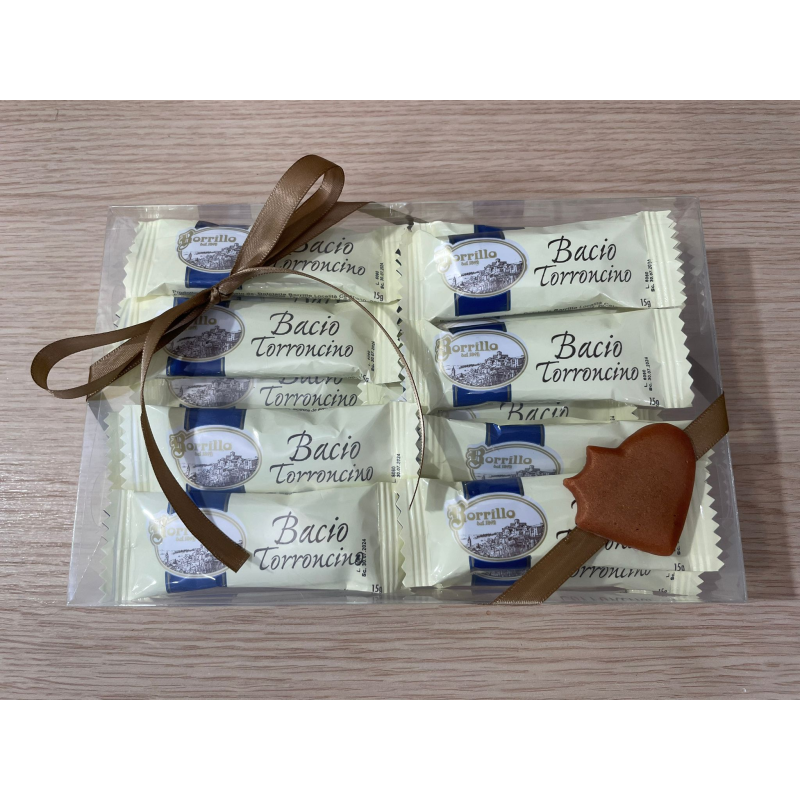 Confezione trasparente Torroni Baci Tradizionali - 500gr circa