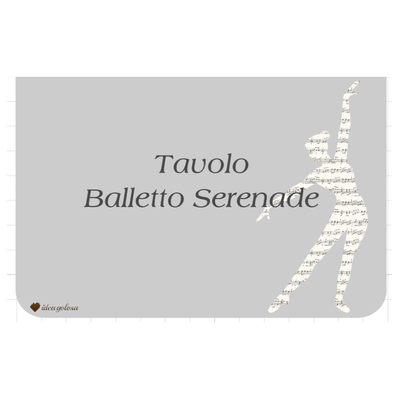 Segnaposto tavolo danza IdeaGolosa