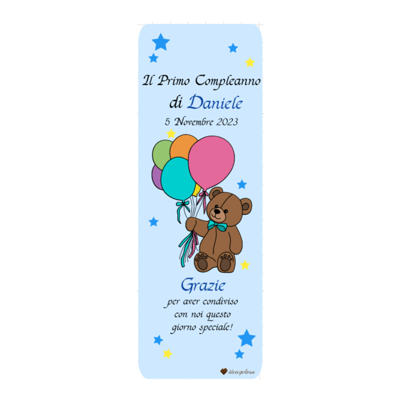 Segnaposto compleanno bimbo - IdeaGolosa