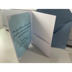 Biglietto auguri motivo orsetto - porta soldi