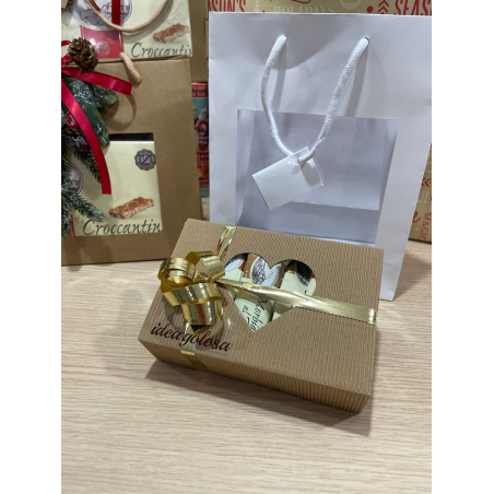 Scatolina regalo con Torroni misti Borrillo - pz 15